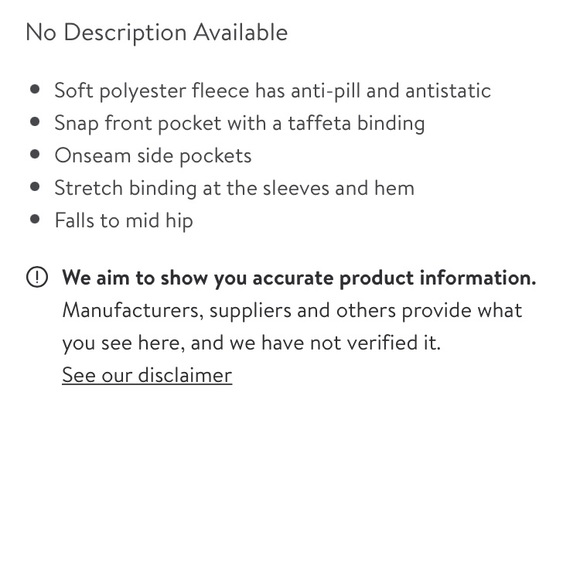 Lands End Heritage Stripe Fleece Snap Neck Pullover Top Sweater Jacket sz Medium - Picture 8 of 8